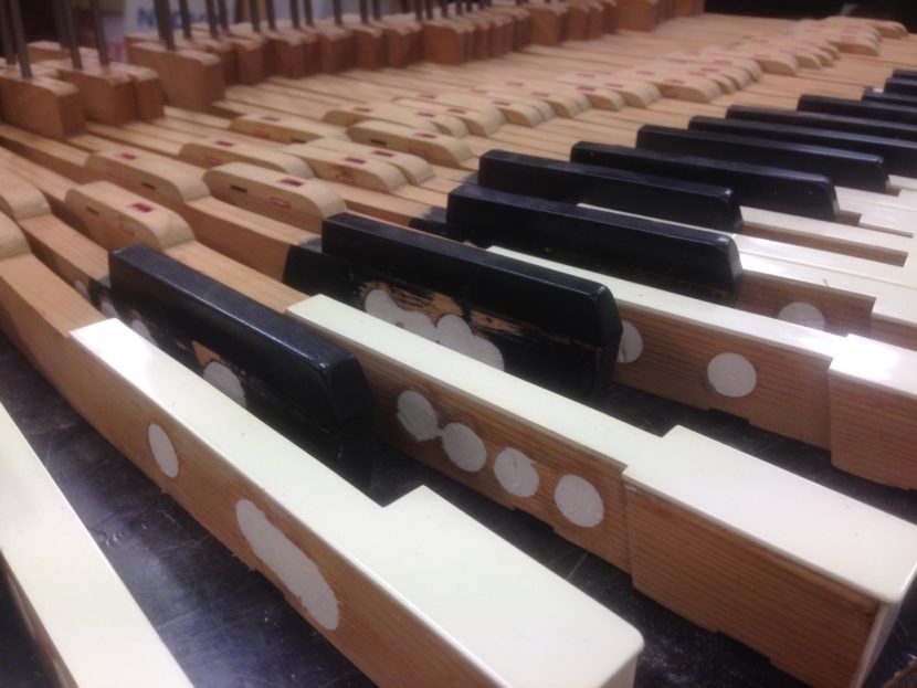 Steinway piano toetsen wood epoxy